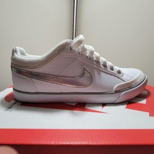 Nike Women's Capri III LTH White/Metallic Sneaker Shoes 8
